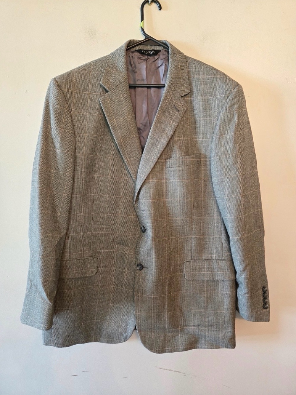 Jos A Banks Gray 2 button Blazer size 46R